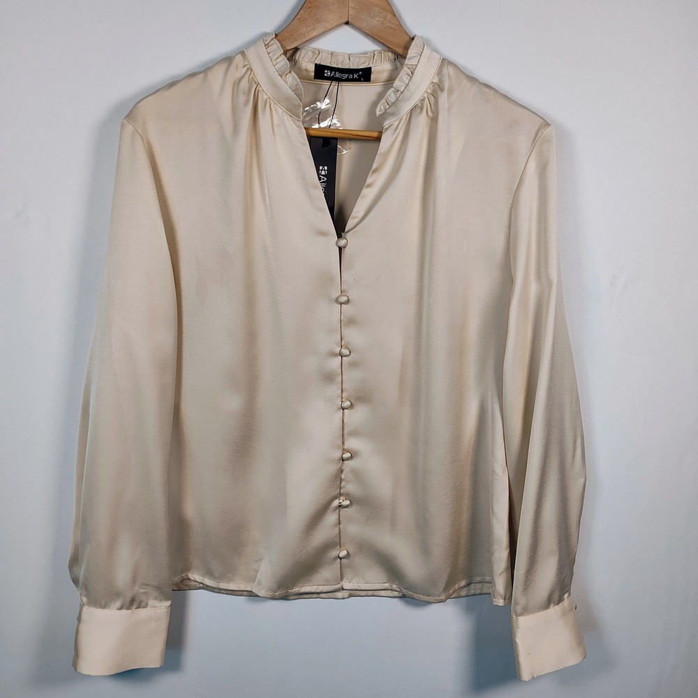 Allegra K Women's 3 Bundle Blouses Size M & L - Picture 12 of 16